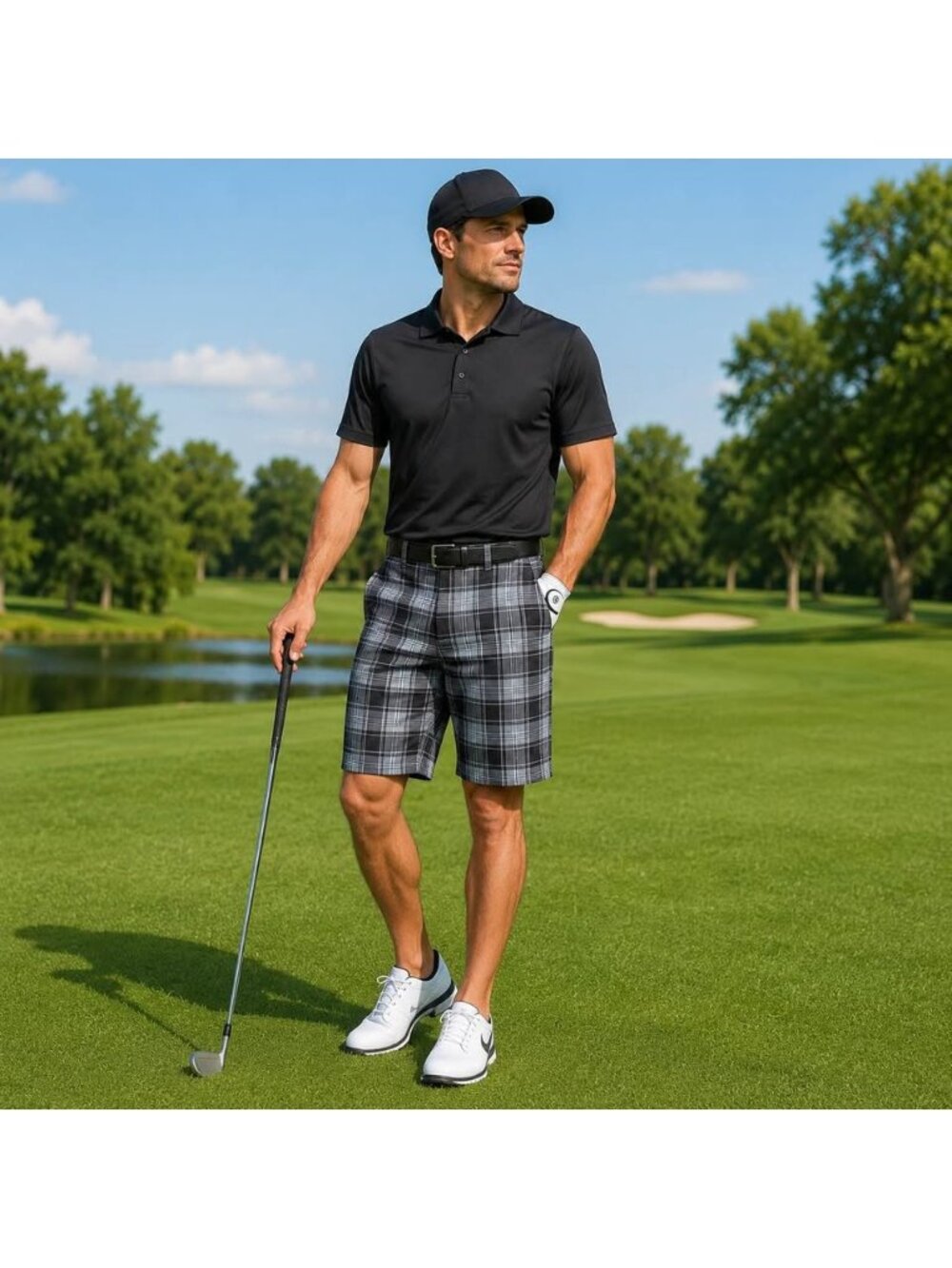 Nike Plaid Golf Shorts – Men’s Size 38